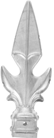 Mikikit 2pcs Fence Spearhead Fence Toppers Metal Gate Finials Finial Post Tops Garden Fence Finial Household Railing Finials Fence Gate Topper Ornamental Finial Decorative Fence