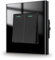 JIMEIDA Lichtschalter Schwarz Unterputz 2 Fach 1 Weg Glas Lichtschalter Taste Schalter Wandschalter Kristall Kippschalter 86 * 86MM,10 Amp,250 V