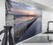 timalo Spritzschutz Wand für Herd, Küche Küchenrückwand Glasoptik | Acryl Glas 2mm | Glasrückwand Acrylglas Wandpaneele Rückwandschutz Platte | 160x50cm See mit Steg