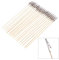 ROYJJ Pack Of 20 Wood and Metal Painting Stand Clip Model Painting Clip and Stand for Crafting and Decorating Steel clamp bamboo stick making tool coloring clamp