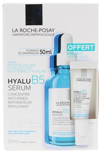 La Roche-Posay Hyalu B5 Serum gegen Falten, reparierend, aufpolsternd, 50 ml + Augenserum 5 ml gratis