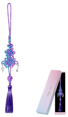 UYRVAPE 1 Stück Handy Anhänger Phone Charm mit seidig Quaste,Handyanhänger als Taschenanhänger und Schlüsselanhänger,Rucksack und Auto Rückspiegel Geschenkidee für Frauen und Musikliebhaber
