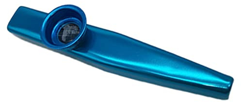 AOWINHIT Kazoo Professionale in Alluminio, Strumento Musicale Facile da Suonare per Regali Blu, Dimensioni Portatili 4,7 X 1 X 0,8 Pollici, Kazoo in Metallo per Adulti e Bambini