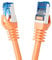 BIGtec 30m CAT.7 LAN Ethernet Kabel Netzwerkkabel Patchkabel Gigabit Patch DSL orange Kupferkabel doppelt geschirmt RJ45 Stecker Cat7 S/FTP PIMF kompatibel PS5 Netzwerk Switch DSL Router Modem