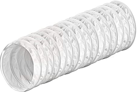 PVC Flexrohr Ø 125 mm 1 m (100 cm) Kunststoff Lüftung Rohr Rundrohr Schlauch ...