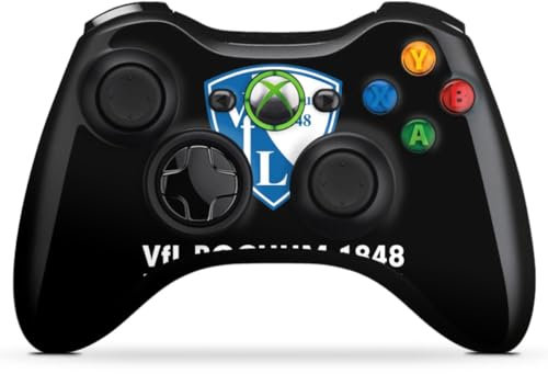 DeinDesign Skin kompatibel mit Microsoft Xbox 360 Controller Folie Sticker VFL Bochum Logo Offizielles Lizenzprodukt