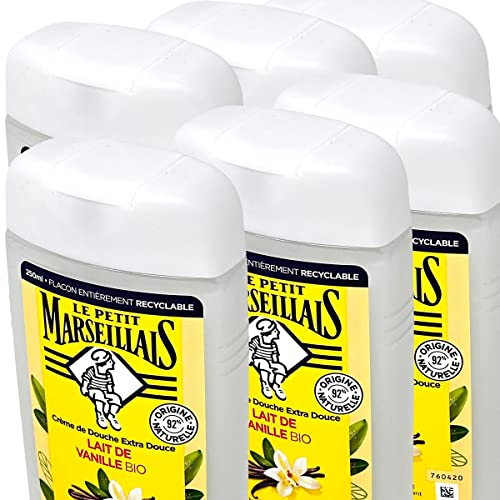 Le Petit Marseillais Duschgel mit Vanille Milch 6x250 ml aus Frankreich