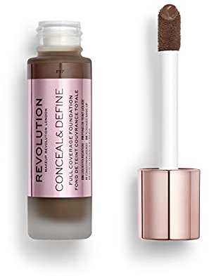 Makeup Revolution, Conceal & Define Grundierung, F17, 23ml