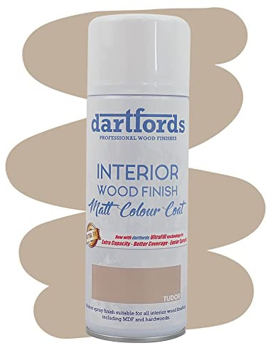 dartfords RF6168 Country Colours Interior Furniture and Craft Matt Spray Paint - 400ml Aerosol, Tudor
