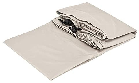 Cubierta enrollable para piscina, cubierta para piscina, impermeable, beige, al aire libre, cubierta enrollable para piscina, protector de suelo, cubierta para piscinas para exteriores(S: 490 * 96 cm)