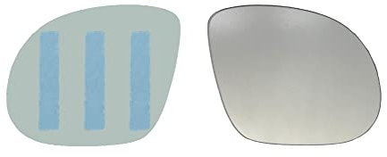 ASG Technik Außenspiegel Spiegelglas Ersatzglas kompatibel mit Opel Corsa C M3 Hagus (Nur für Corsa GSi)