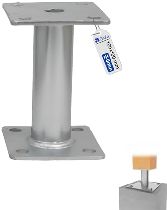 GeZu Impex Post Support 100 x 100 mm | 150 mm | Hot Dip Galvanised Holder Elevated Base