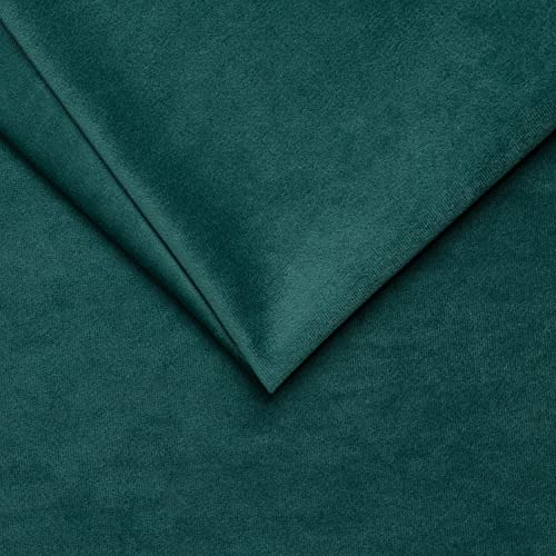 PINaPIN Möbelstoff Velour Polstermaterial Polstermöbel Polyesterstoff Polyester Stoffe meterware zum Freizeit-Sets, Möbelbezüge, Möbelpolsterei, Sessel, Zubehöre 100 x 145 cm (GRÜN)