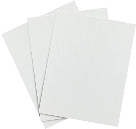 Mist Pergament-Karton – ideal für Urkunden, Speisekarten und Hochzeitseinladungen, mittelschwer, 29,5 kg Deckung (176 g/m²) | 21,6 x 27,9 cm | 50 Blatt pro Packung