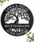 Personalisiertes Baum des Lebens Wanddeko - Metallschild für Zuhause & Garten, Ideal als Familien-Geschenk, Namensschild Haustür (Familienschild Baum des Lebens)