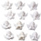 KOMBIUDA 48 Stück Kleine Engel Accessoires Sammelalbum Charms Miniaturfiguren Zum Basteln Engel Anhänger Perlen Barock Miniatur Dekoration Weiß Engel Figur Haarspange Charms