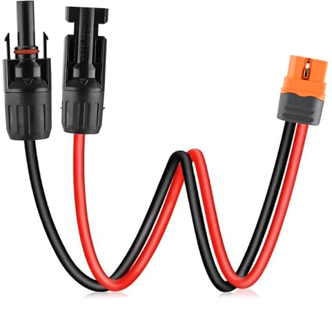 SARONIC Câble d'extension solaire de 0,6 m pour panneau solaire et adaptateur XT60 pour centrale électrique portable et générateur solaire