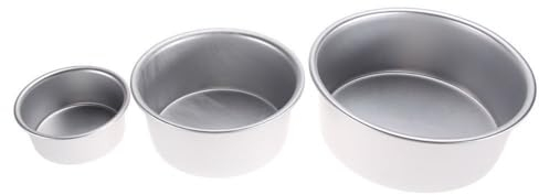VOBOR Moules à gâteaux ronds en acier inoxydable et petits moules à gâteau, pour la cuisson, les gâteaux étagés, les gâteaux au fromage, faciles à nettoyer et passent au lave-vaisselle (15,24 cm,