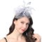 Ladiery Damen Fascinators Hut für Tea Party Mesh Blume Feder Perlen Kentucky Derby Hüte mit Stirnband und Clip für Mädchen