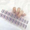 Gel Nail Stickers 20 Stickers Gel Nail Wraps Soft Self Upgrade Full-Cured Gel Nail Strips Adhesive Gel Nail Stickers Salon Lasting for 15 Days Gel Nail Strips No Need UV/LED Lamp (58-Star)