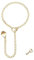 GAUEIOUR Womens Slip Chain Necklace Heart O-Ring,Punk Rock Link Chains Necklace, Adjustable Stainless Steel Lasso Heart-Shaped Jewelry, Fashionable and Trendy Item, Lock Core With Key (Gold)