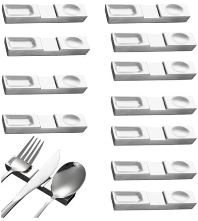 RobustWeg Edelstahl 304 MesserbäNkchen,StäBchen Kissen,StäBchenhalter,EssstäBchen Rests FüR Esstisch,FüR Verschiedene Essensszenen,Es Kann Als Dekoration Auf Dem Esstisch Verwendet Werden