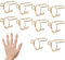 XPEX 10 pièce Bague à Ongles pour Ongles Acryliques, Réglables Nail Ring,fingernail claw nail rings set,finger nail tip claw rings（or）