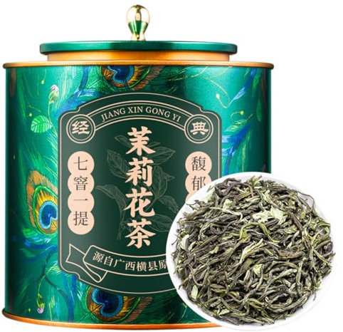 Thé Vert Chinois De Qualité Supérieure, Goût Naturel De Thé Au Jasmin, Parfum Puissant 500g (250g * 2)