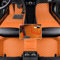 maiqiken Anpassen Auto FußMatten für 95% Auto Modelle 2000-2025 Autofussmatten 3D Luxus Anti-Rutsch PU-Leder Nach Maß Fußmatten (Orange)