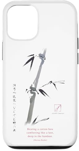 iPhone 12/12 Pro Zen Bamboo Sumi-e Suibokuga Art Ink Haiku Japanese Case