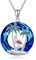 URONE Flamingo Kette 925 Silber Flamingo Kristall Anhänger Tropische Palme Halskette Flamingo Schmuck Geschenke für Damen