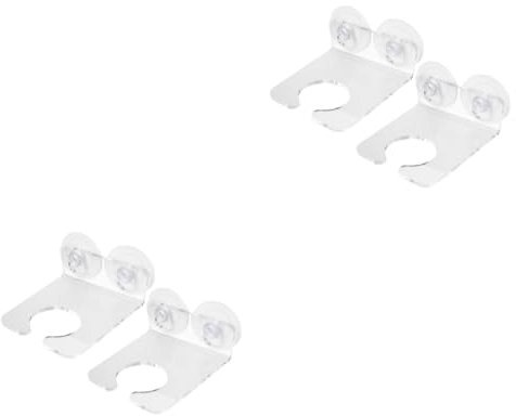 OFFSCH 4stücke Weinglas- Mit Saugnäpfen Transparente Weinglasablage Für Dusche Und Praktischer -Cup- Für Entspannten