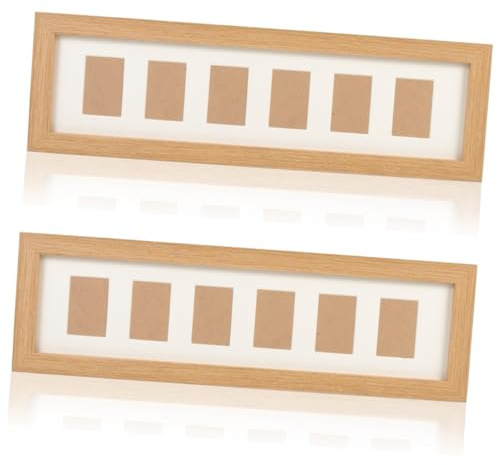 Toyvian 2stücke Wachstum Bilderrahmen Aus Holz Foto Rahmen Für Erinnerungsstück Für Ersten Monate Und Jahre Dekoratives Zur Geburt Oder Taufe