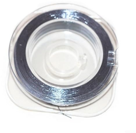 Fibra di poliestere tessuta nella creazione di 50 m guida canna da pesca legare fili (grigio 300D)