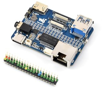 Nano Base Board (B) für Raspberry Pi Compute Module 5 Lite/eMMC, Gleiche Größe wie CM5, mit CM5 Sockel/40PIN GPIO Header/RJ45 Gigabit Eth/16PIN PCIe/HDMI/USB 3.2/Audio/MIPI Schnittstelle etc.