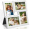 Tinkeps Bilderrahmen Collage, 4 Stück 10x15 cm Fotorahmen, 15x10 cm Bilderrahmen für mehrere Bilder, Mehrfachbilderrahmen, Weiß