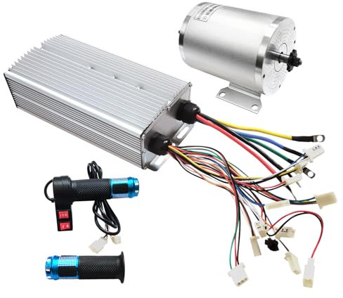 3000W 72V Brushless Motor Kit mit 80A Controller & Twist-Throttle, Hochleistungs-Elektromotor für E-Motorräder/Strandräder/Go Karts/modifizierte Fahrräder