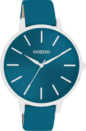 Oozoo Timepieces Damen Uhr - Armbanduhr Damen mit Lederarmband | Hochwertige Uhr für Frauen - Edle Analog Damenuhr in rund