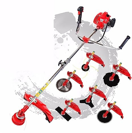 Tagliasiepi, Tagliaerba 7 in 1 con motore da 52 cc Decespugliatore multiplo a benzina