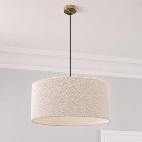 CGC Lighting Indoor Ceiling Lampshade Boucle 45cm Matching Inner (Petra Grey 45cm)