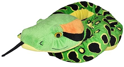 Wild Republic Plush Snake Anakonda, Plüsch-Schlange, Riesen-Kuscheltier, 137 cm, Baby Shower Geschenk, Stofftier, Füllung aus recycelten Wasserflaschen