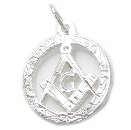 Freimaurer Sterling Silber Charm .925 x 1 Masons Charms Mason Anhänger