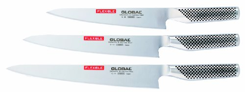 Couteau filet de poisson professionnel. G18. Marque GLOBAL. Lame flexible. L 240 mm.