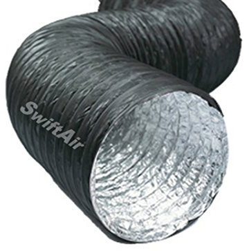 Swiftair 3 or 6m Combi Flexible Duct Hydroponic Ventilation Extractor Fan 4 100mm, 5 125mm, 6 150mm, 8 200mm, 10 250mm, & 12 315mm (12 315mm x 6m)