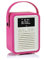 Radio Digital VQ Retro Mini Dab & Dab+ con FM, Bluetooth y Reloj Despertador – Rosado