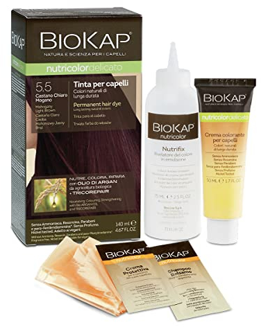 Bios Line 53817 Biokap Nutricolor zart 5.50, Braun Mahogany