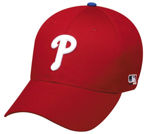 OC Sports Philadelphia Phillies (Home - Red) Jugend (Alter unter 12) Verstellbare Mütze MLB Offiziell lizenzierte Major League Baseball Replica Ball Cap