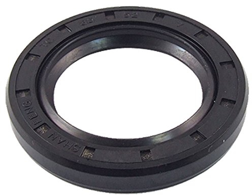 sourcing map TC Stahlfeder Gummi Doppelte Lippe Öl Wellendichtung Dichtung 35x52x7mm