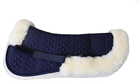 Engel Reitsport | SAKIS2 | Sattelkissen mit echtem Merino Lammfell | mit Fellrand vorne und hinten |