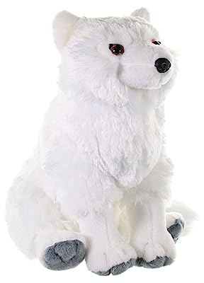 Wild Republic 11474 Plüsch Polarfuchs, Cuddlekins Kuscheltier, Plüschtier, 30cm